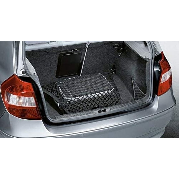 EACCESSORIES EA Trunk Organizer Cargo Net for BMW 1-Series 2005-2023  Floor Style Cargo Net For Hatchback, Sedan  Premium Mesh Car Trunk Organizer  Compatible with BMW 1-Series 2005-2023