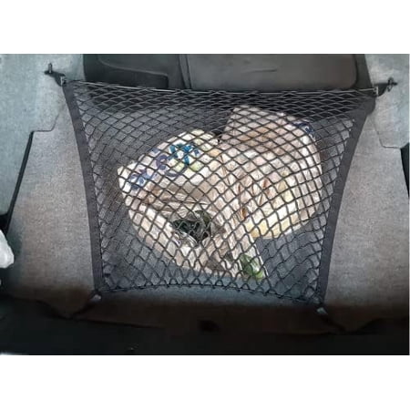 EACCESSORIES EA Trunk Organizer Cargo Net for BMW 3-Series 1999-2023 – Floor Style Cargo Net for Sedan – Premium Mesh Car Trunk Organizer Vehicle Carrier Storage – Compatible with BMW 3-Series