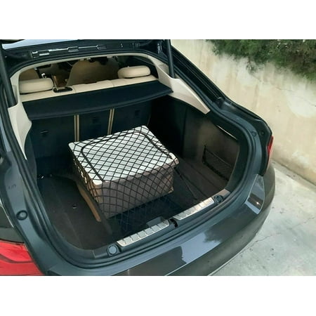 EACCESSORIES EA Trunk Organizer Cargo Net for BMW 4-Series 2014-2023 – Floor Style Cargo Net for Hatchback, Coupe – Premium Mesh Car Trunk Organizer Vehicle Carrier Storage – Compatible BMW 4-Series