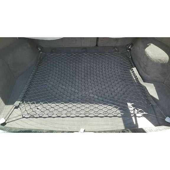EACCESSORIES EA Trunk Organizer Cargo Net for BMW 5-Series 2000-2010 Floor Style Cargo Net for Wagon Premium Mesh Elastic Car Trunk Organizer Vehicle Carrier Storage Compatible with BMW 5-Series