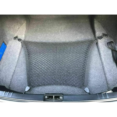 EACCESSORIES EA Trunk Organizer Cargo Net for BMW 6-Series 2004-2021 – Floor Style Cargo Net For Sedan, Coupe, Convertible, Hatchback – Premium Mesh Car Trunk Organizer – Compatible BMW 6-Series