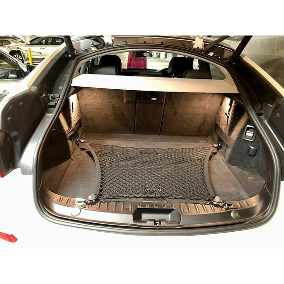 EACCESSORIES EA Trunk Organizer Cargo Net for BMW 640i xDrive Gran Turismo 2018-2020  Floor Style Cargo Net for Hatchback  Premium Mesh Elastic Car Trunk Organizer  Compatible with BMW 640i xDrive
