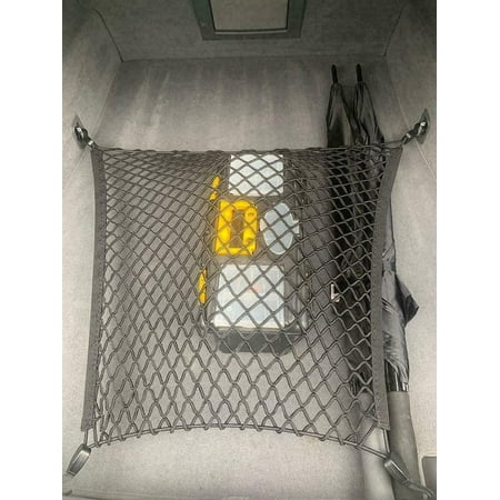 EACCESSORIES EA Trunk Organizer Cargo Net for BMW 7-Series 1993-2023 – Floor Style Cargo Net for Sedan – Premium Mesh Elastic Car Trunk Organizer Vehicle Carrier Storage – Compatible with BMW 7-Series