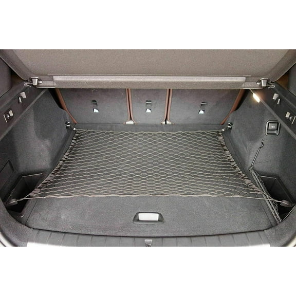 EACCESSORIES EA Trunk Organizer Cargo Net for BMW X1 2010-2015  Floor Style Cargo Net for SUV  Premium Mesh Elastic Car Trunk Organizer Vehicle Carrier Storage  Compatible with BMW X1