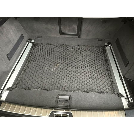 EACCESSORIES EA Trunk Organizer Cargo Net for BMW X6 2008-2023 – Floor Style Cargo Net for SUV – Premium Mesh Elastic Car Trunk Organizer Vehicle Carrier Storage – Compatible with BMW X6 2008-2023