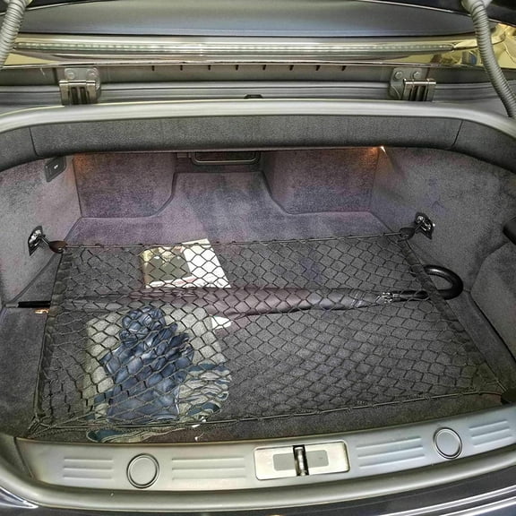 EACCESSORIES EA Trunk Organizer Cargo Net for Bentley Continental 2004-2023 Floor Style Cargo Net for Coupe, Convertible Premium Mesh Car Trunk Organizer Compatible with Bentley Continental