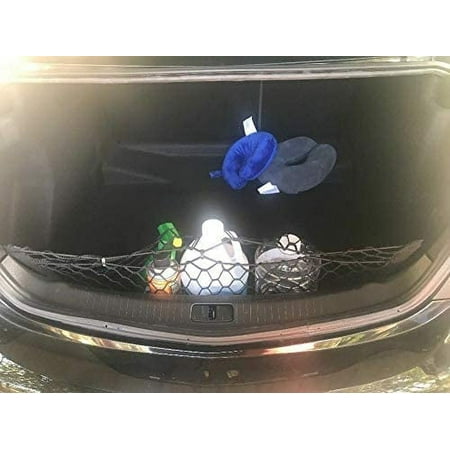 EACCESSORIES EA Trunk Organizer Cargo Net for Buick Cascada 2016-2019 – Envelope Style Cargo Net for Sedan – Premium Mesh Car Organizer Vehicle Carrier Storage – Compatible with Buick Cascada