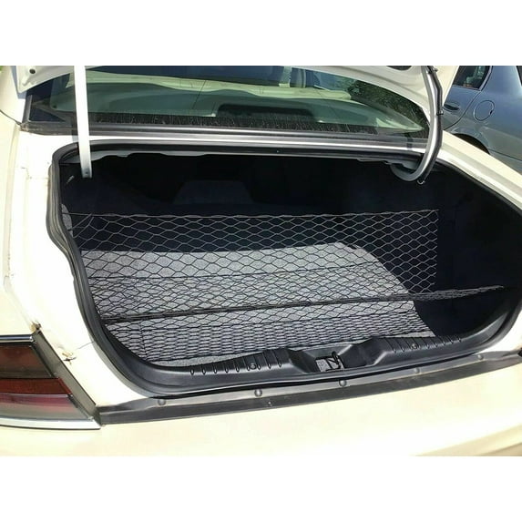 EACCESSORIES EA Trunk Organizer Cargo Net for Buick Park Avenue 2000-2005 – 2 in 1 Floor & Envelope Style Cargo Net for Sedan – Premium Mesh Car Trunk Organizer – Compatible with Buick Park Avenue
