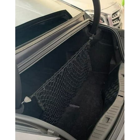 EACCESSORIES EA Trunk Organizer Cargo Net for CADILLAC ATS 2013-2020 – Envelope Style Cargo Net for Sedan, Coupe – Premium Mesh Car Trunk Organizer Vehicle Carrier Storage – Compatible CADILLAC ATS