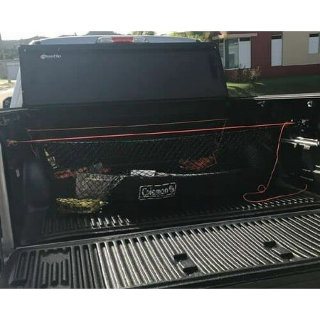 EACCESSORIES EA Trunk Organizer Cargo Net for CHEVY SILVERADO GMC SIERRA 1999-2012 – Envelope Style Cargo Net for Pickup – Premium Mesh Car Trunk Organizer – Compatible with CHEVY SILVERADO GMC SIERRA