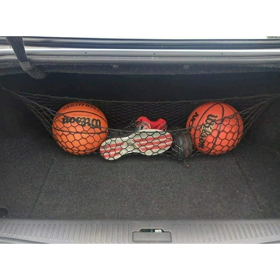 EACCESSORIES EA Trunk Organizer Cargo Net for Cadillac CTS 2003-2008 – Envelope Style Cargo Net for Sedan – Premium Mesh Elastic Car Trunk Organizer Vehicle Carrier Storage – Compatible Cadillac CTS