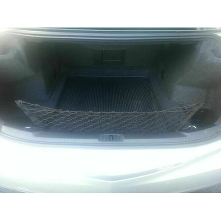 EACCESSORIES EA Trunk Organizer Cargo Net for Cadillac CTS 2014-2020 – Envelope Style Cargo Net for Sedan – Premium Mesh Car Organizer Vehicle Carrier Storage – Compatible with Caddy CTS 2014-2020