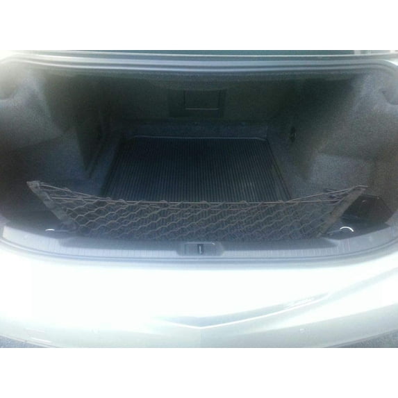 EACCESSORIES EA Trunk Organizer Cargo Net for Cadillac CTS 2014-2020 – Envelope Style Cargo Net for Sedan – Premium Mesh Car Organizer Vehicle Carrier Storage – Compatible with Cadillac CTS
