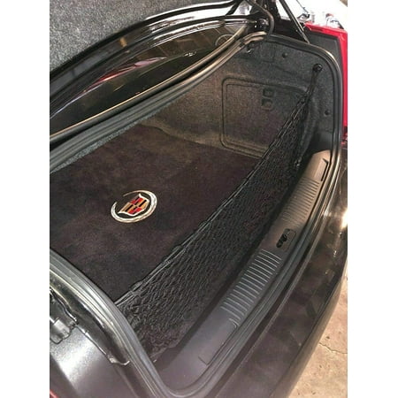 EACCESSORIES EA Trunk Organizer Cargo Net for Cadillac CTS Sedan 2003-2014 & CTS Coupe 2011-2015 – Envelope Style Cargo Net For Sedan, Coupe – Premium Mesh Car Trunk Organizer Vehicle Carrier Storage