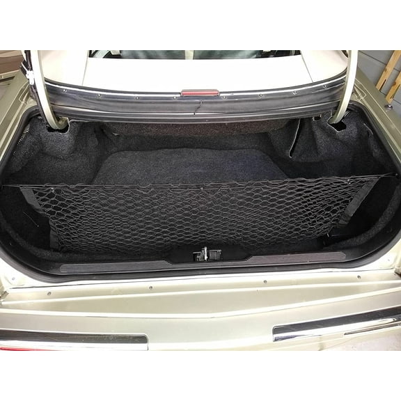 EACCESSORIES EA Trunk Organizer Cargo Net for Cadillac Eldorado 1995-2002 Envelope Style Cargo Net for Coupe Premium Mesh Car Trunk Organizer Vehicle Carrier Storage Compatible with Eldorado