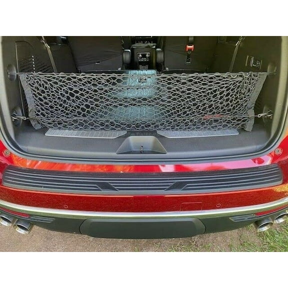 EACCESSORIES EA Trunk Organizer Cargo Net for Cadillac Escalade 2015-2023 Envelope Style Cargo Net for SUV - Premium Mesh Car Trunk Organizer Vehicle Carrier Storage Compatible with Escalade