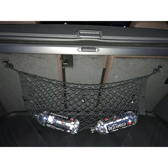 EACCESSORIES EA Trunk Organizer Cargo Net for Cadillac XT5 2017-2023 Envelope Style Cargo Net for SUV Premium Mesh Elastic Car Trunk Organizer Vehicle Carrier Storage Compatible with Caddy XT5