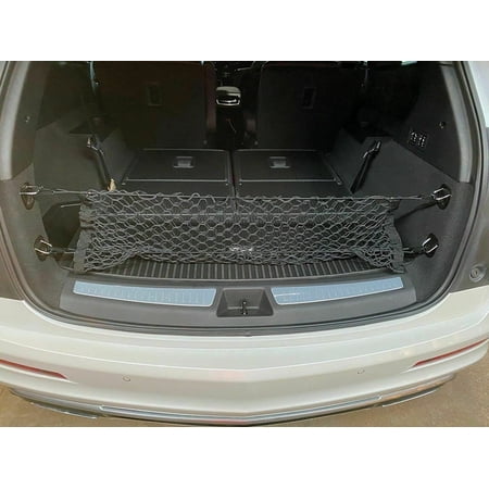 EACCESSORIES EA Trunk Organizer Cargo Net for Cadillac XT6 2020-2023 – Envelope Style Cargo Net – Premium Mesh Elastic Car Trunk Organizer Vehicle Carrier Storage – Compatible Cadillac XT6 2020-2023