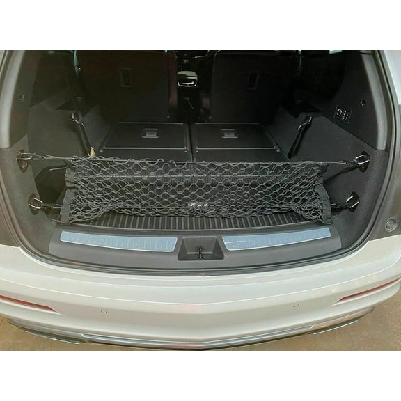 EACCESSORIES EA Trunk Organizer Cargo Net for Cadillac XT6 2020-2023 Envelope Style Cargo Net Premium Mesh Elastic Car Trunk Organizer Vehicle Carrier Storage Compatible Cadillac XT6 2020-2023