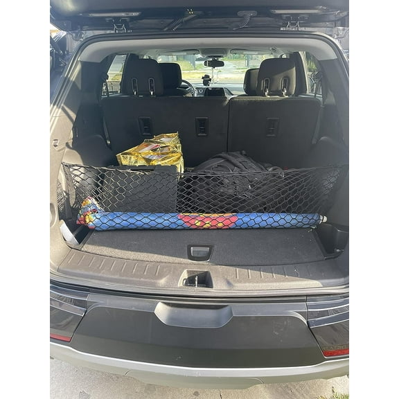 EACCESSORIES EA Trunk Organizer Cargo Net for Chevrolet Blazer 2019-2023 Envelope Style Cargo Net Premium Mesh Car Trunk Organizer Vehicle Carrier Storage Compatible with Chevy Blazer