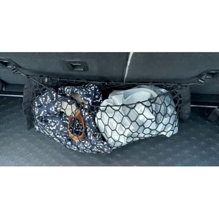 EACCESSORIES EA Trunk Organizer Cargo Net for Chevrolet Malibu MAXX 2004-2007 – Envelope Style Cargo Net for Hatchback – Premium Mesh Car Trunk Organizer – Compatible with Chevy Malibu MAXX
