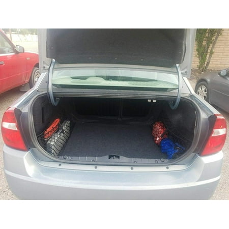 EACCESSORIES EA Trunk Organizer Cargo Net for Chevrolet Malibu Sedan 2004-2007 – 2 Envelope Rear Side Style Mesh Cargo Nets for Sedan – Premium Mesh Car Trunk Organizer – Compatible with Chevy Malibu