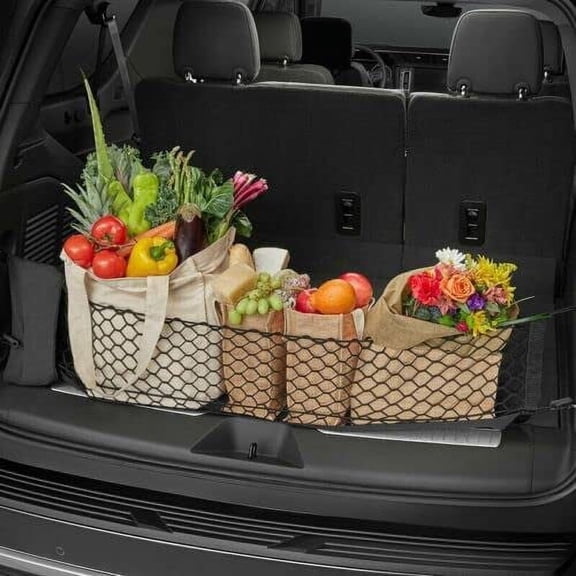 EACCESSORIES EA Trunk Organizer Cargo Net for Chevrolet Suburban 2021-2023 Envelope Style Cargo Net Premium Mesh Car Trunk Organizer Vehicle Carrier Storage Compatible with Chevrolet Suburban