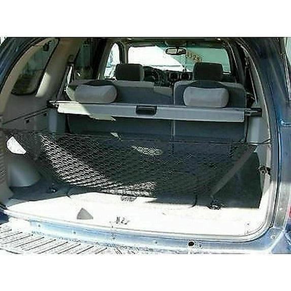 EACCESSORIES EA Trunk Organizer Cargo Net for Chevrolet Trailblazer 2002-2009 – Envelope Style Cargo Net for SUV – Premium Mesh Elastic Car Trunk Organizer – Compatible with Chevrolet Trailblazer