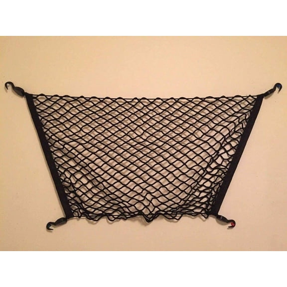 EACCESSORIES EA Trunk Organizer Cargo Net for Chevrolet Volt 2011-2019 Floor Style Cargo Net for Hatchback Premium Mesh Elastic Car Trunk Organizer Vehicle Carrier Storage Compatible with Volt