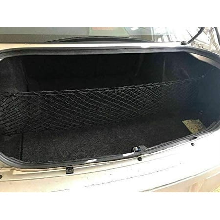 EACCESSORIES EA Trunk Organizer Cargo Net for Chrysler 300 2005-2010 – Envelope Style Cargo Net for Sedan – Premium Mesh Elastic Car Trunk Organizer Vehicle Carrier Storage – Compatible Chrysler 300