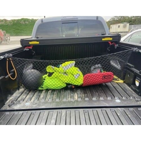 EACCESSORIES EA Trunk Organizer Cargo Net for Dodge Dakota 1997-2012 – Envelope Style Cargo Net for Pickup – Premium Mesh Car Trunk Organizer Vehicle Carrier Storage – Compatible with Dodge Dakota