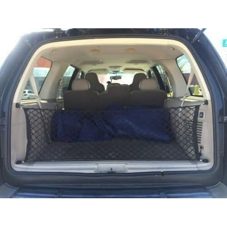 EACCESSORIES EA Trunk Organizer Cargo Net for FORD ESCAPE MERCURY MARINER MAZDA TRIBUTE 2001-2012 – Envelope Style Cargo Net for SUV – Premium Mesh Car Trunk Organizer – Compatible with ESCAPE MARINER