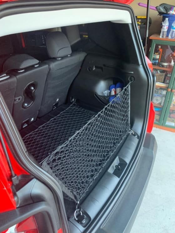 EACCESSORIES EA Trunk Organizer Cargo Net For Jeep Patriot 2007-2017 – Floor & Envelope Style Cargo Nets for SUV – Premium Mesh Elastic Car Trunk Organizer Vehicle Carrier Storage – Compatible Patriot