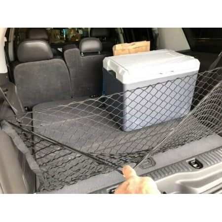EACCESSORIES EA Trunk Organizer Cargo Net for Ford Escape 2020-2023 – Envelope Style Cargo Net – Premium Mesh Elastic Car Trunk Organizer Vehicle Carrier Storage – Compatible Ford Escape 2020-2023