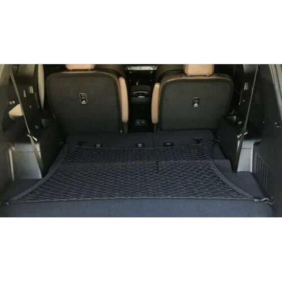 EACCESSORIES EA Trunk Organizer Cargo Net for Ford Expedition 2018-2023 Floor Style Cargo Net for SUV Premium Mesh Car Trunk Organizer Vehicle Carrier Storage Compatible with Ford Expedition