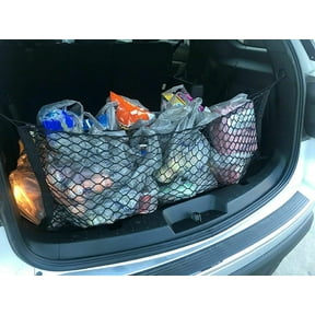 EACCESSORIES EA Trunk Organizer Cargo Net for Ford Explorer 2011-2019 Envelope Style Cargo Net Premium Mesh Car Trunk Organizer Vehicle Carrier Storage Compatible Ford Explorer 2011-2019