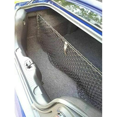 EACCESSORIES EA Trunk Organizer Cargo Net for Ford Mustang 2005-2014 – Envelope Style Cargo Net For Coupe, Convertible – Premium Mesh Car Trunk Organizer Vehicle Carrier Storage – Compatible Mustang