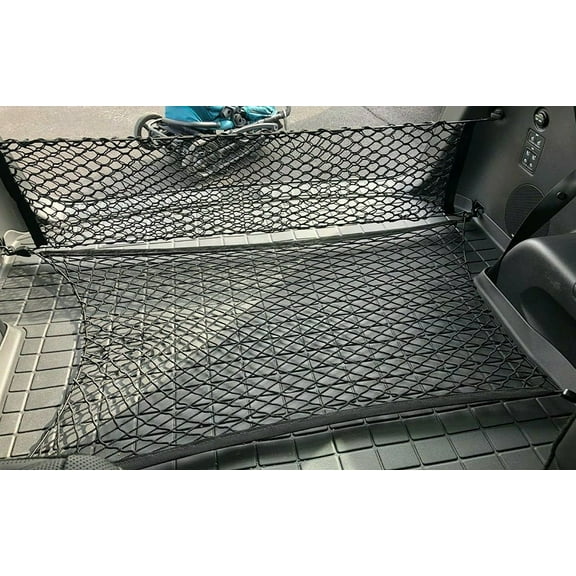 EACCESSORIES EA Trunk Organizer Cargo Net for GENESIS GV70 2022-2023 – Floor & Envelope Style Cargo Net – Premium Mesh Elastic Car Trunk Organizer Vehicle Carrier Storage – Compatible GENESIS GV70