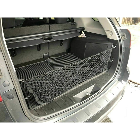EACCESSORIES EA Trunk Organizer Cargo Net for GMC Terrain 2010-2017 Envelope Style Cargo Net Premium Mesh Elastic Car Trunk Organizer Vehicle Carrier Storage Compatible GMC Terrain 2010-2017