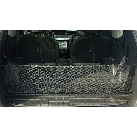 EACCESSORIES EA Trunk Organizer Cargo Net for Genesis GV70 2022-2023 – Envelope Style Cargo Net for SUV - Premium Mesh Car Trunk Organizer Vehicle Carrier Storage–Compatible with Genesis GV70