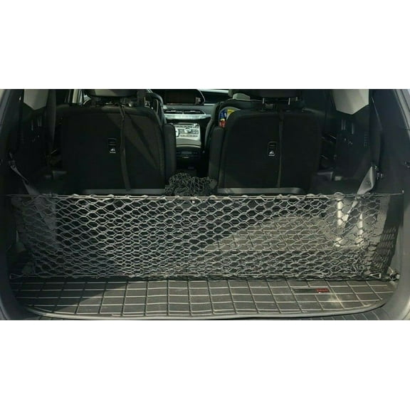 EACCESSORIES EA Trunk Organizer Cargo Net for Genesis GV70 2022-2023 – Envelope Style Cargo Net for SUV - Premium Mesh Car Trunk Organizer Vehicle Carrier Storage–Compatible with Genesis GV70