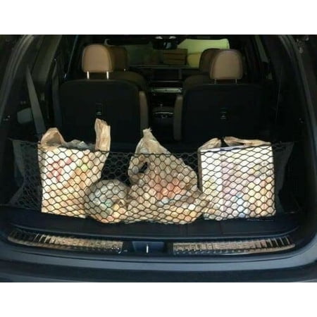 EACCESSORIES EA Trunk Organizer Cargo Net for Genesis GV80 2021-2023 – Envelope Style Cargo Net for SUV – Premium Mesh Car Trunk Organizer Vehicle Carrier Storage – Compatible with Genesis GV80