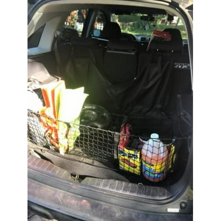 EACCESSORIES EA Trunk Organizer Cargo Net for HONDA CR-V 2007-2011 – Envelope Style Cargo Net – Premium Mesh Elastic Car Trunk Organizer Vehicle Carrier Storage – Compatible with HONDA CR-V 2007-2011