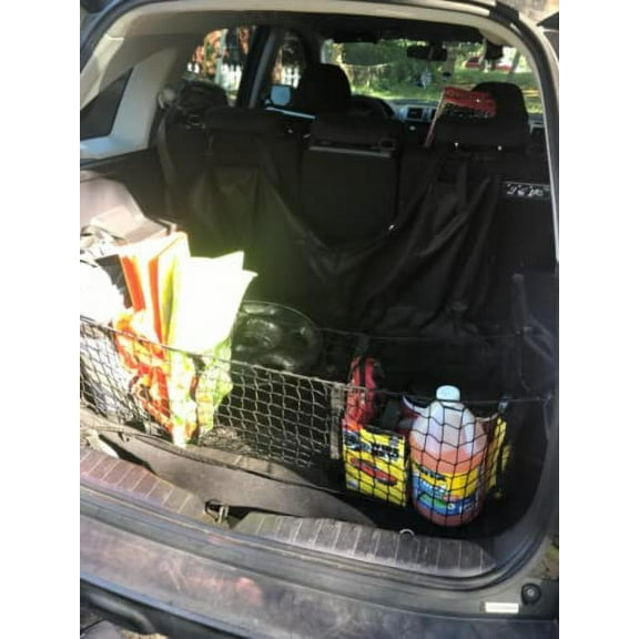 EACCESSORIES EA Trunk Organizer Cargo Net for HONDA CR-V 2007-2011 Envelope Style Cargo Net Premium Mesh Elastic Car Trunk Organizer Vehicle Carrier Storage Compatible with HONDA CR-V 2007-2011