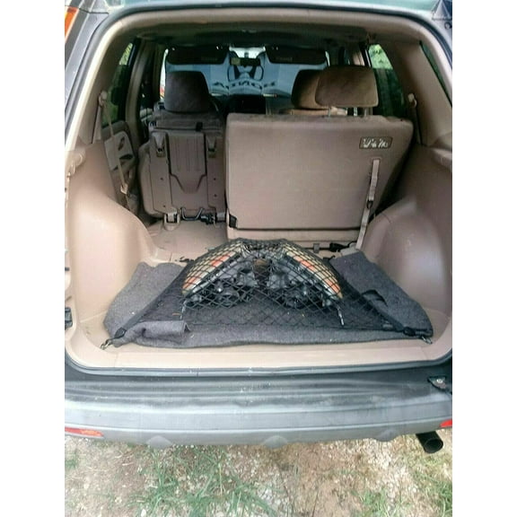 EACCESSORIES EA Trunk Organizer Cargo Net for Honda CR-V 2002-2006  Floor Style Cargo Net  Premium Mesh Elastic Car Trunk Organizer Vehicle Carrier Storage  Compatible with Honda CR-V 2002-2006