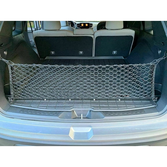EACCESSORIES EA Trunk Organizer Cargo Net for Honda Passport 2019-2023 – 2 in 1 Envelope & Floor Style Cargo Net – Premium Mesh Car Trunk Organizer Vehicle Carrier Storage – Compatible Honda Passport