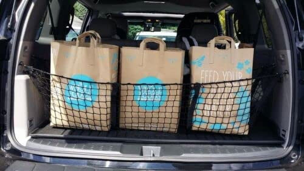 EACCESSORIES EA Trunk Organizer Cargo Net for Honda Pilot 20032015 3 Pockets Style Cargo Net