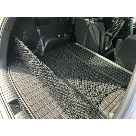 EACCESSORIES EA Trunk Organizer Cargo Net for Hyundai Palisade 2020-2023 – Envelope & Floor Style Cargo Net – Premium Mesh Car Trunk Organizer Vehicle Carrier Storage – Compatible Hyundai Palisade