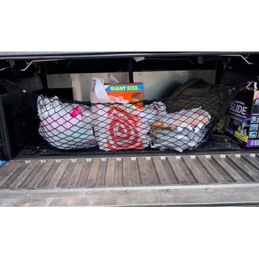 3 Pocket Trunk Cargo Net For Hyundai Santa Cruz 2022-2025 - Elastic Storage Organizer For Pickup Bed