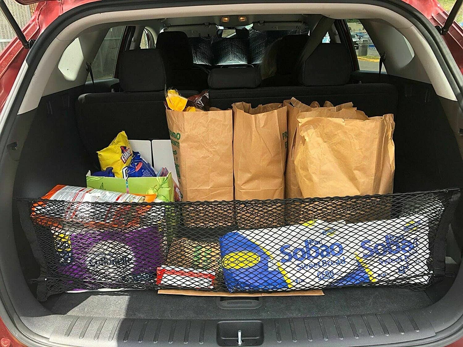 EACCESSORIES EA Trunk Organizer Cargo Net for Hyundai Tucson 20152023